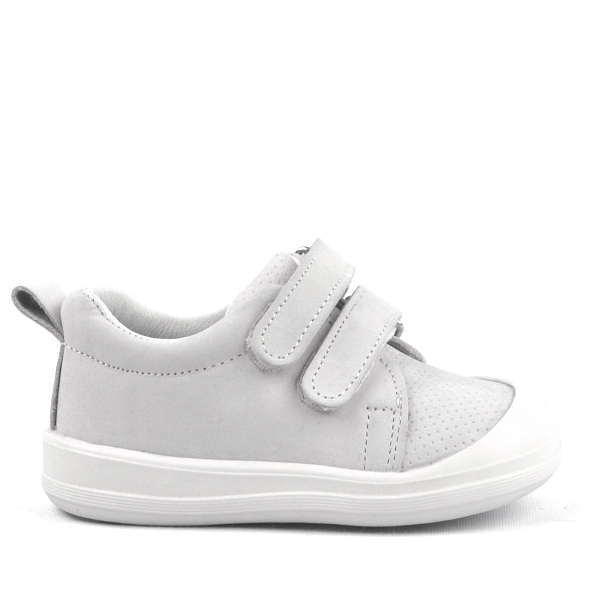 Rakerplus Sonic Hakiki Deri Beyaz Cırtlı Anatomik Bebek Spor Ayakkabı Sneaker - 2