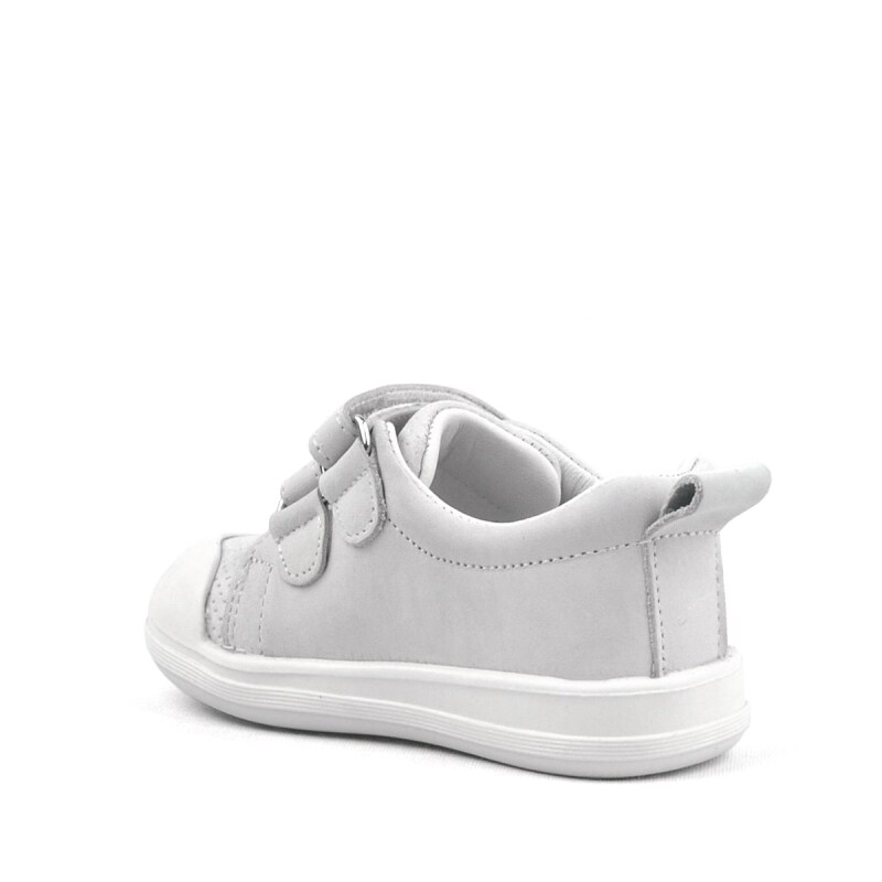 Rakerplus Sonic Hakiki Deri Beyaz Cırtlı Anatomik Bebek Spor Ayakkabı Sneaker - 3