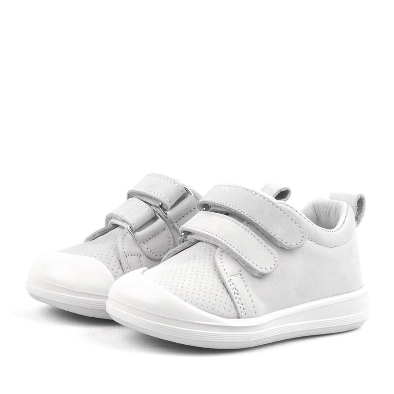 Rakerplus Sonic Hakiki Deri Beyaz Cırtlı Anatomik Bebek Spor Ayakkabı Sneaker - 4