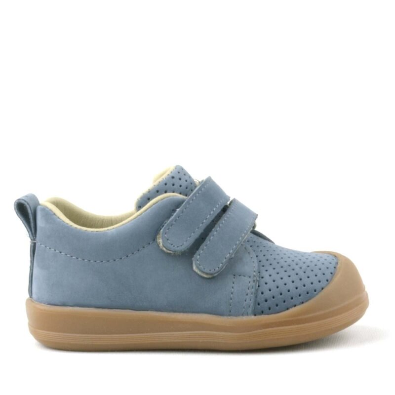Rakerplus Sonic Hakiki Deri Gri Cırtlı Anatomik Bebek Spor Ayakkabı Sneaker - 2