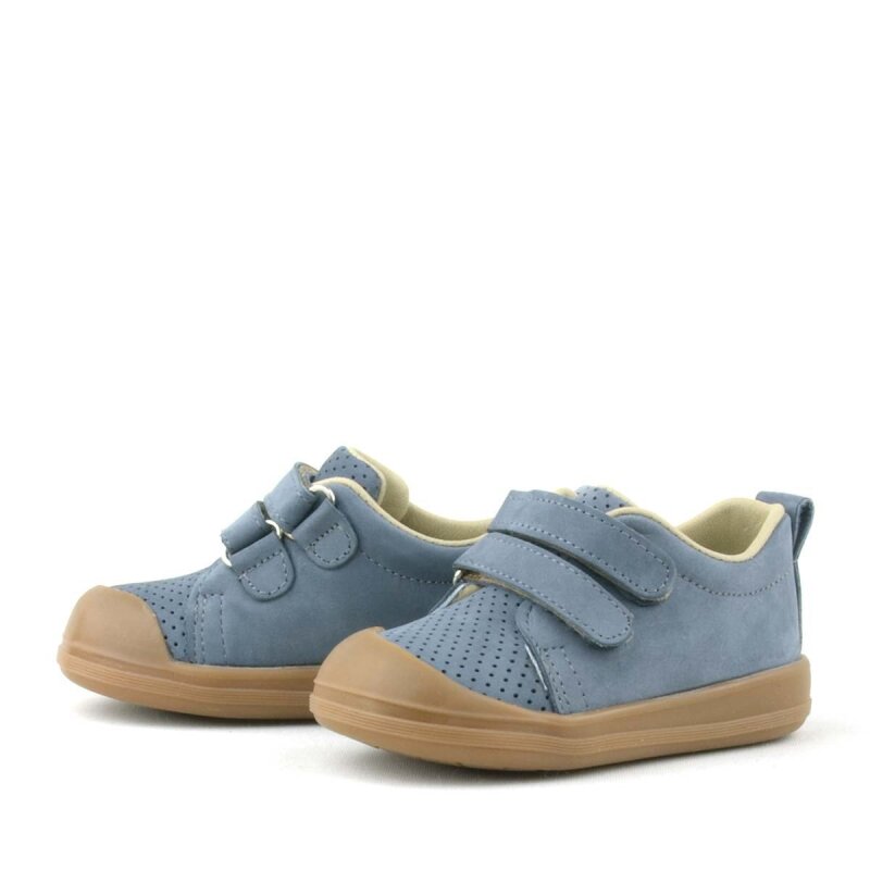 Rakerplus Sonic Hakiki Deri Gri Cırtlı Anatomik Bebek Spor Ayakkabı Sneaker - 5