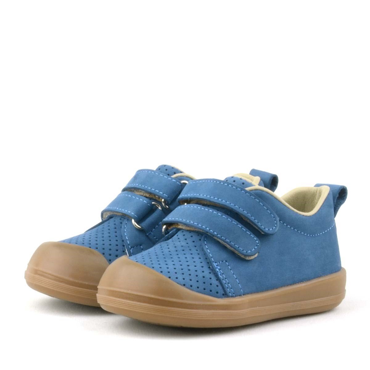 Rakerplus Sonic Hakiki Deri Lacivert Cırtlı Anatomik Bebek Spor Ayakkabı Sneaker - 5