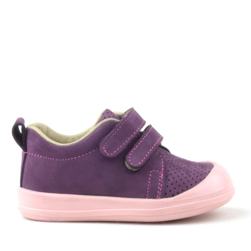 Rakerplus Sonic Hakiki Deri Mor Cırtlı Anatomik Bebek Spor Ayakkabı Sneaker - 2