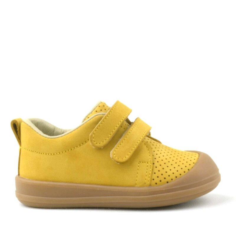 Rakerplus Sonic Hakiki Deri Sarı Cırtlı Anatomik Bebek Spor Ayakkabı Sneaker - 2