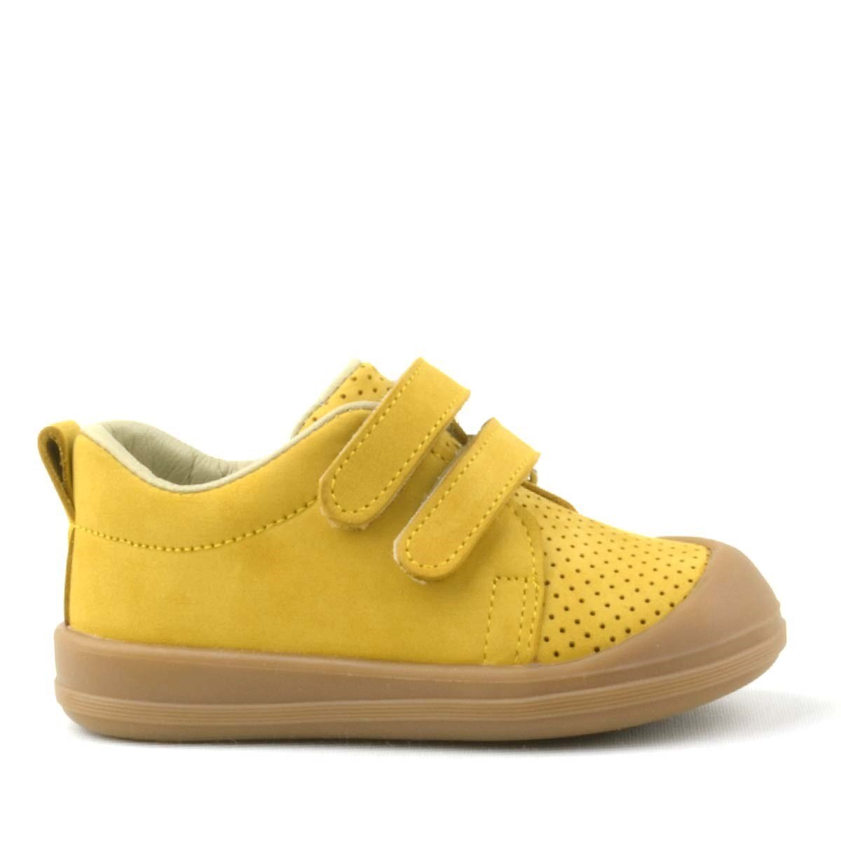 Rakerplus Sonic Hakiki Deri Sarı Cırtlı Anatomik Bebek Spor Ayakkabı Sneaker - 2