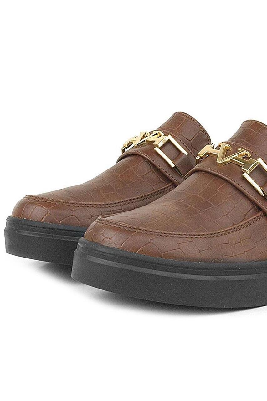Rakerplus Taba Tokalı Loafer Çocuk Klasik Ayakkabı - 6