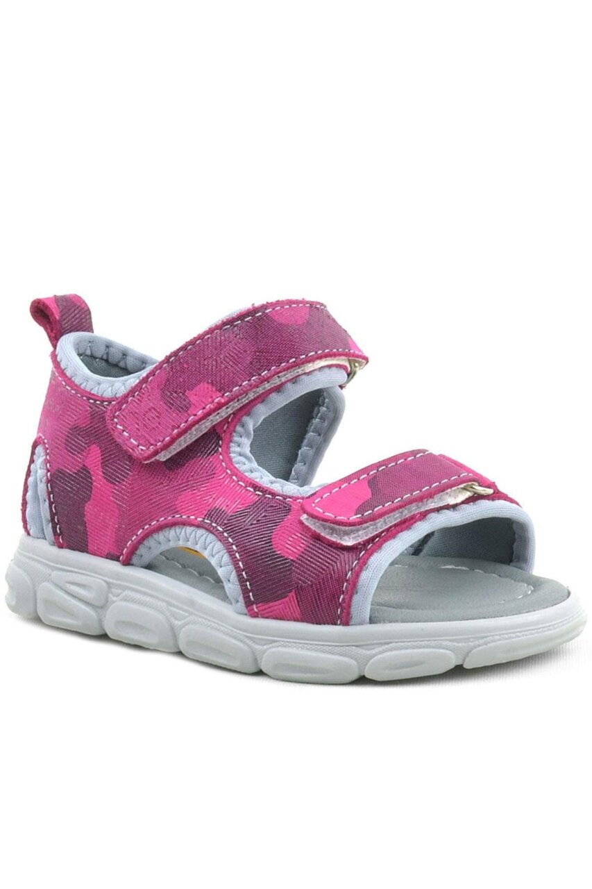 Rakerplus Wisps Hakiki Deri Pembe Kamuflaj Bebek Sandalet - 1