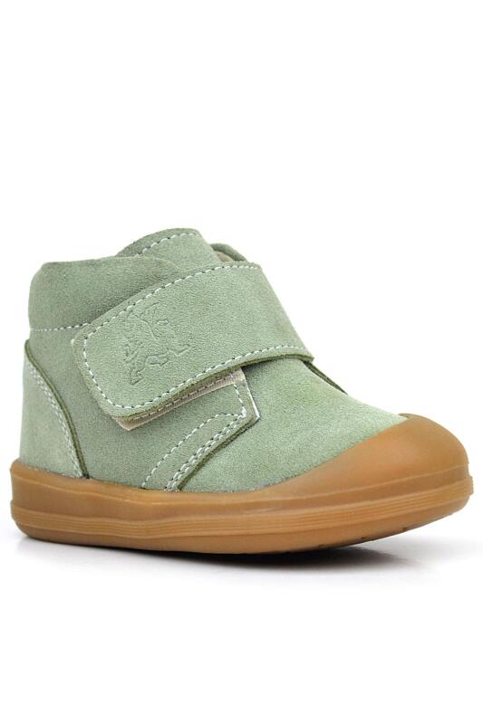 Rakerplus Yoohoo Hakiki Deri Açık Yeşil Cırtlı Unisex Bebek Bot - 1