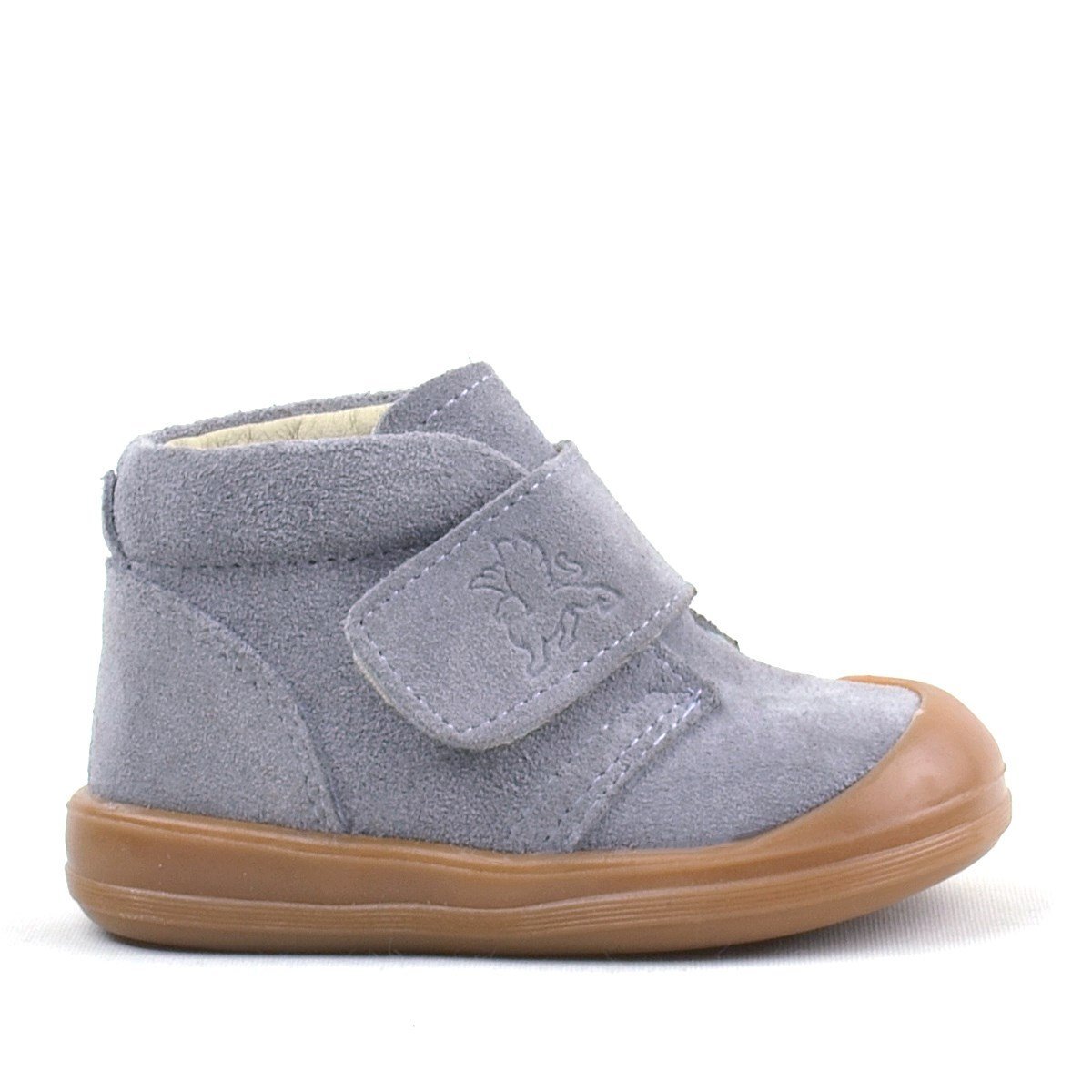 Rakerplus Yoohoo Hakiki Deri Gri Cırtlı Unisex Bebek Bot - 2