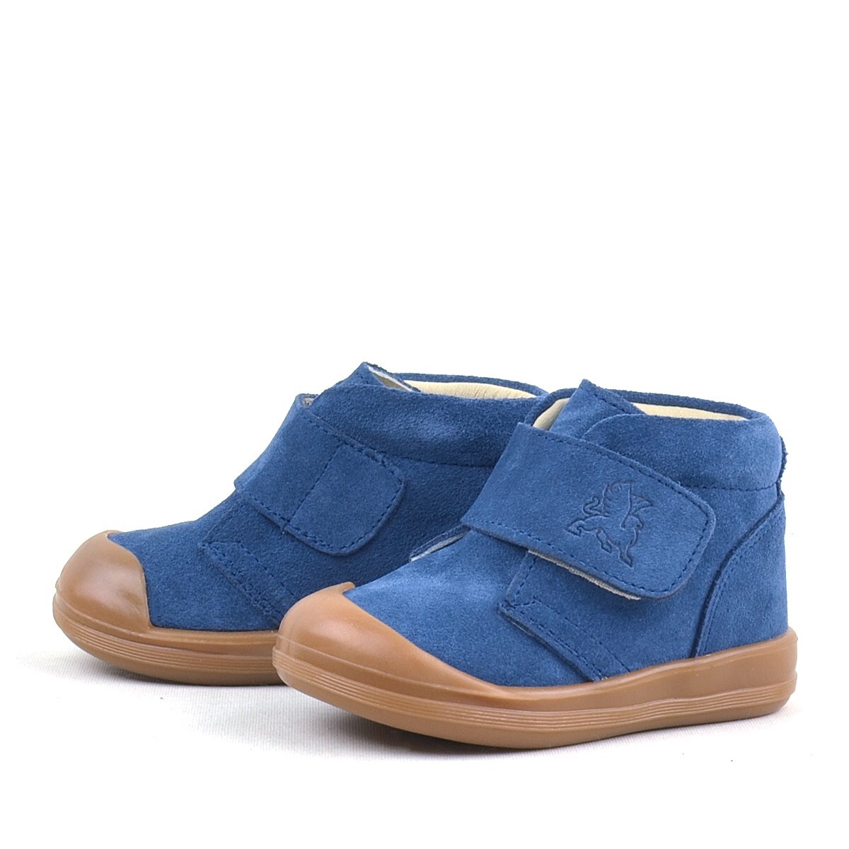 Rakerplus Yoohoo Hakiki Deri Lacivert Cırtlı Unisex Bebek Bot - 5