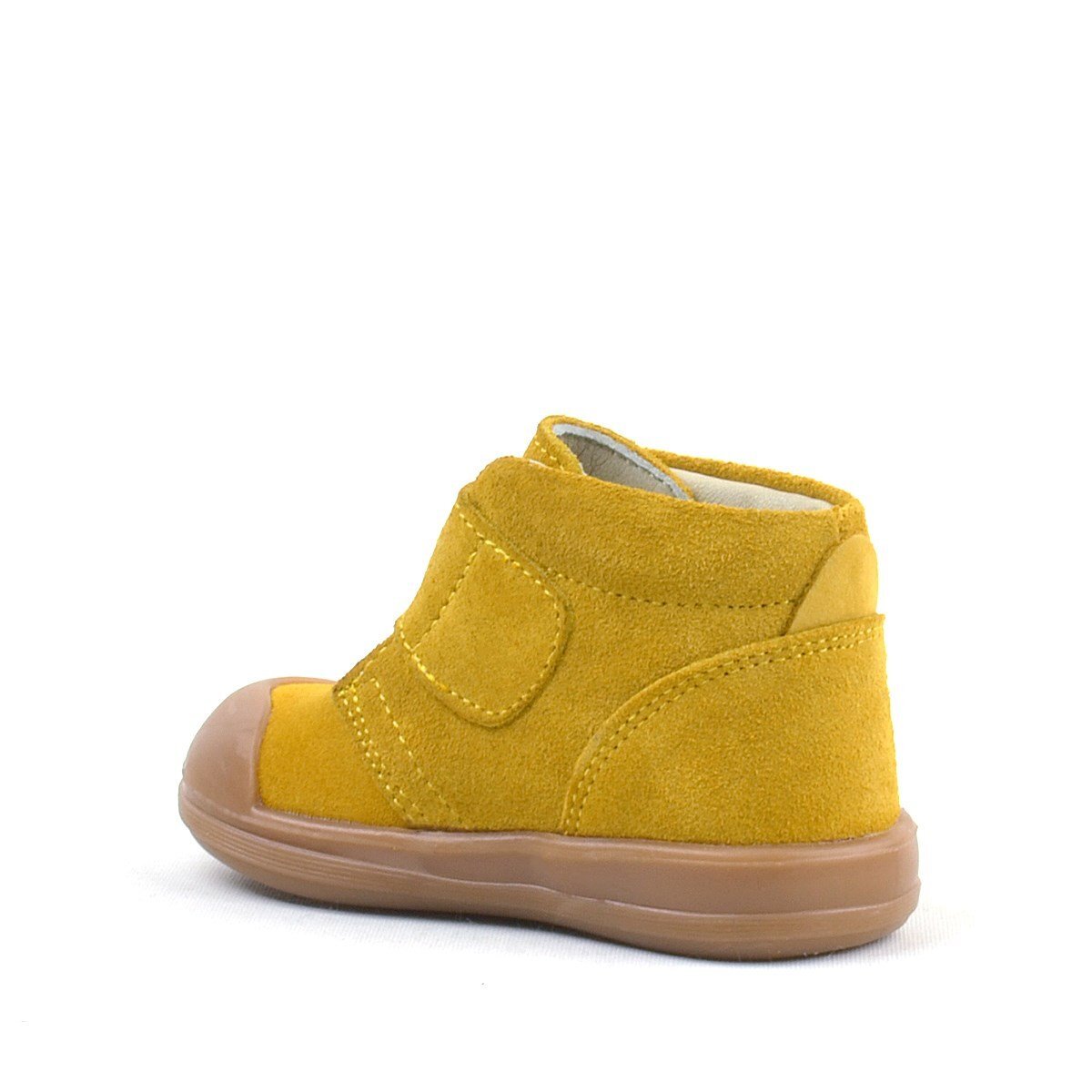 Rakerplus Yoohoo Hakiki Deri Sarı Cırtlı Unisex Bebek Bot - 3