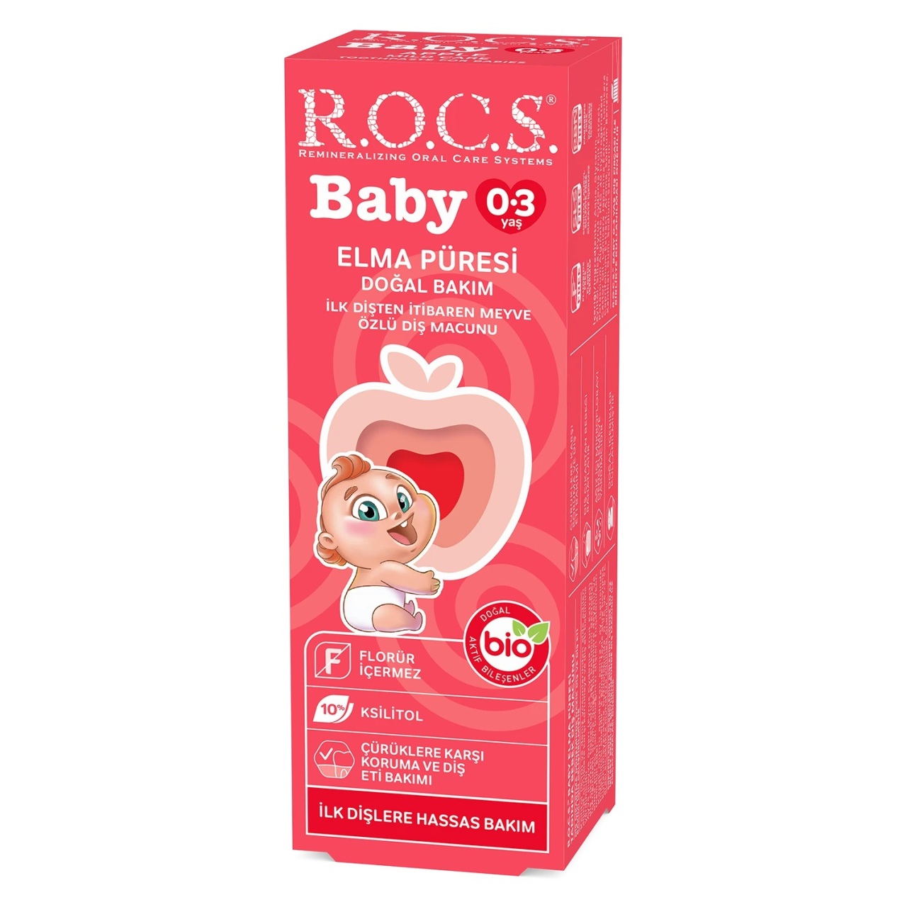R.O.C.S.Baby Diş Macunu 0-3 Yaş 35 ml Elma - 1