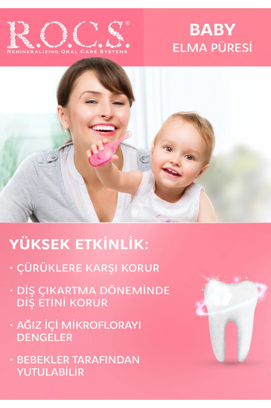 R.O.C.S.Baby Diş Macunu 0-3 Yaş 35 ml Elma - 6
