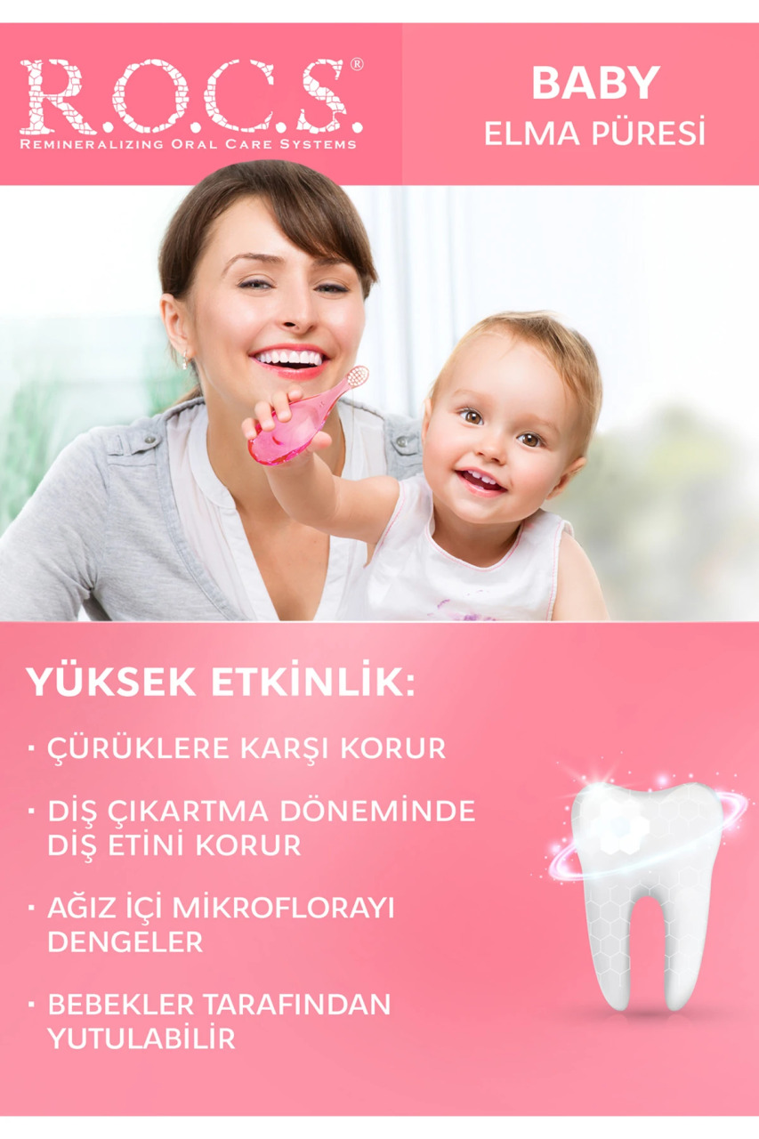 R.O.C.S.Baby Diş Macunu 0-3 Yaş 35 ml Elma - 6