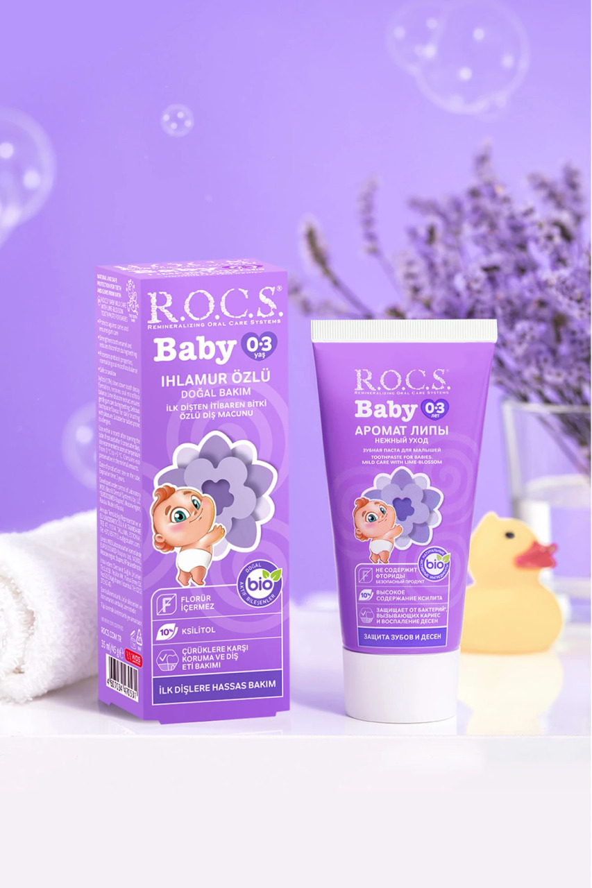 R.O.C.S.Baby Diş Macunu 0-3 Yaş 35 ml Ihlamur - 4