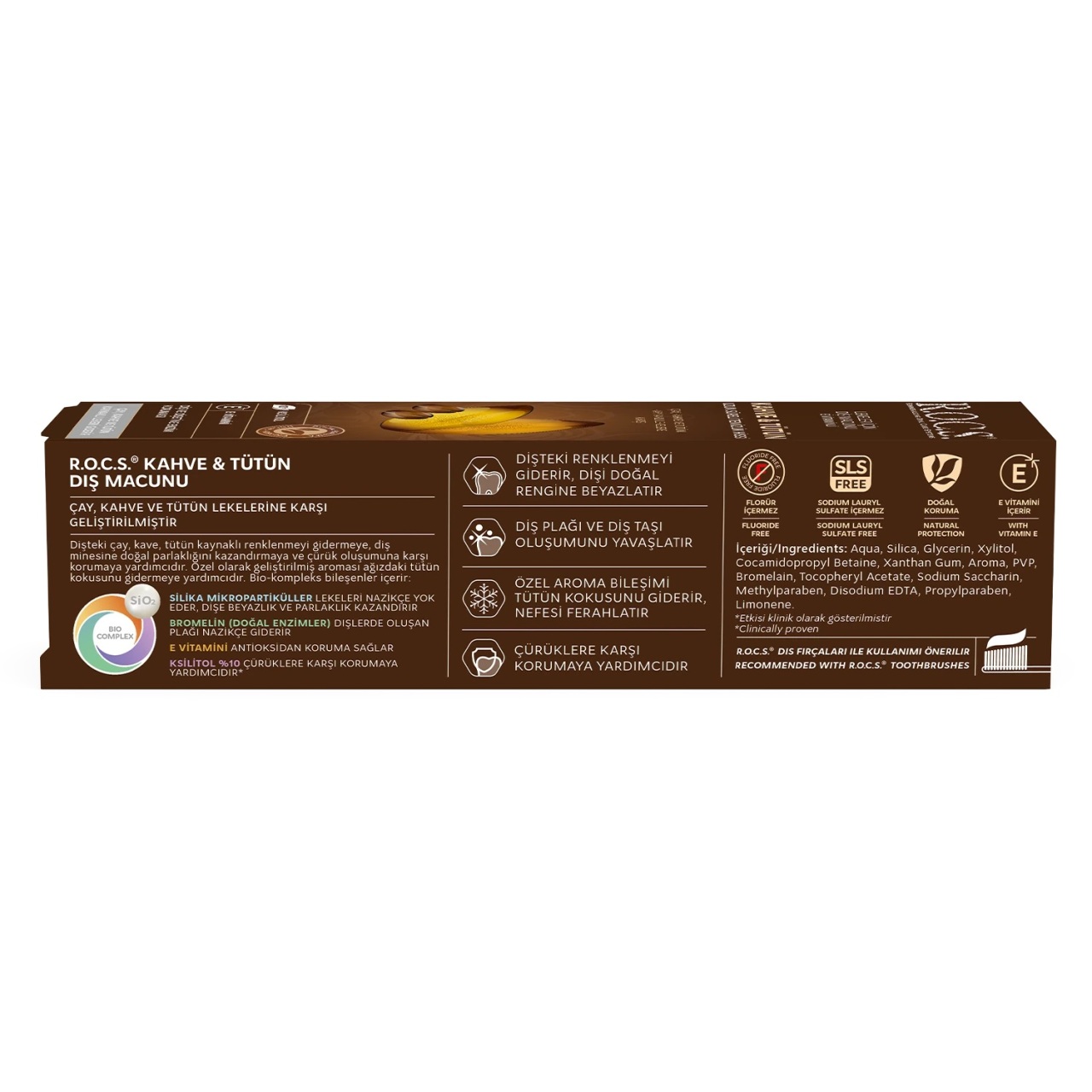 R.O.C.S.Kahve ve Tütün Lekelerine Karşı Diş Macunu 60ml - 4