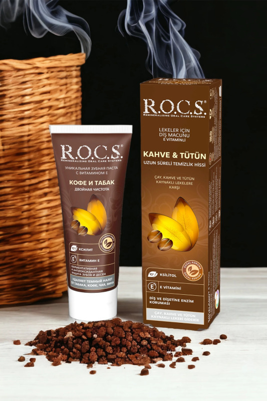 R.O.C.S.Kahve ve Tütün Lekelerine Karşı Diş Macunu 60ml - 5