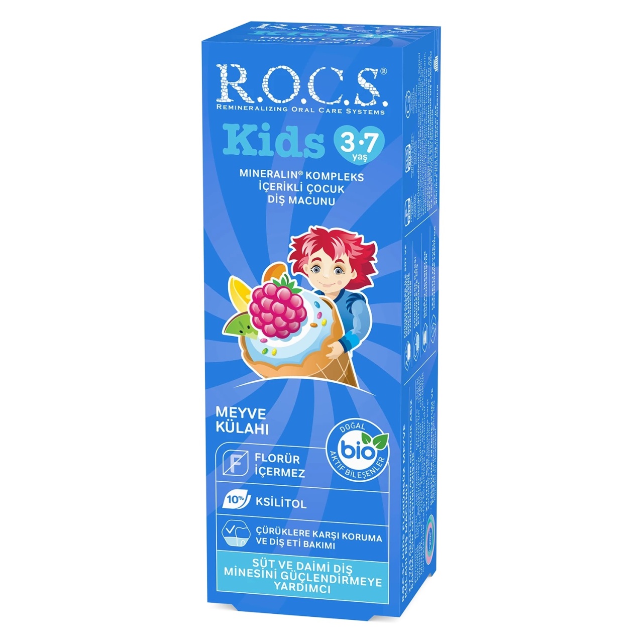 R.O.C.S.Kids Diş Macunu 3-7 Yaş 35 ml Meyve Külahı - 1
