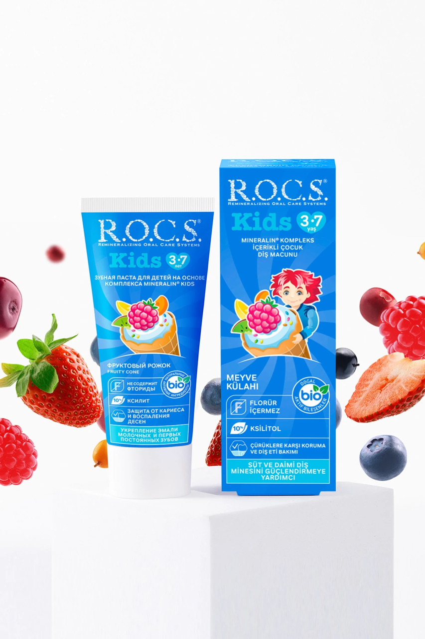 R.O.C.S.Kids Diş Macunu 3-7 Yaş 35 ml Meyve Külahı - 5