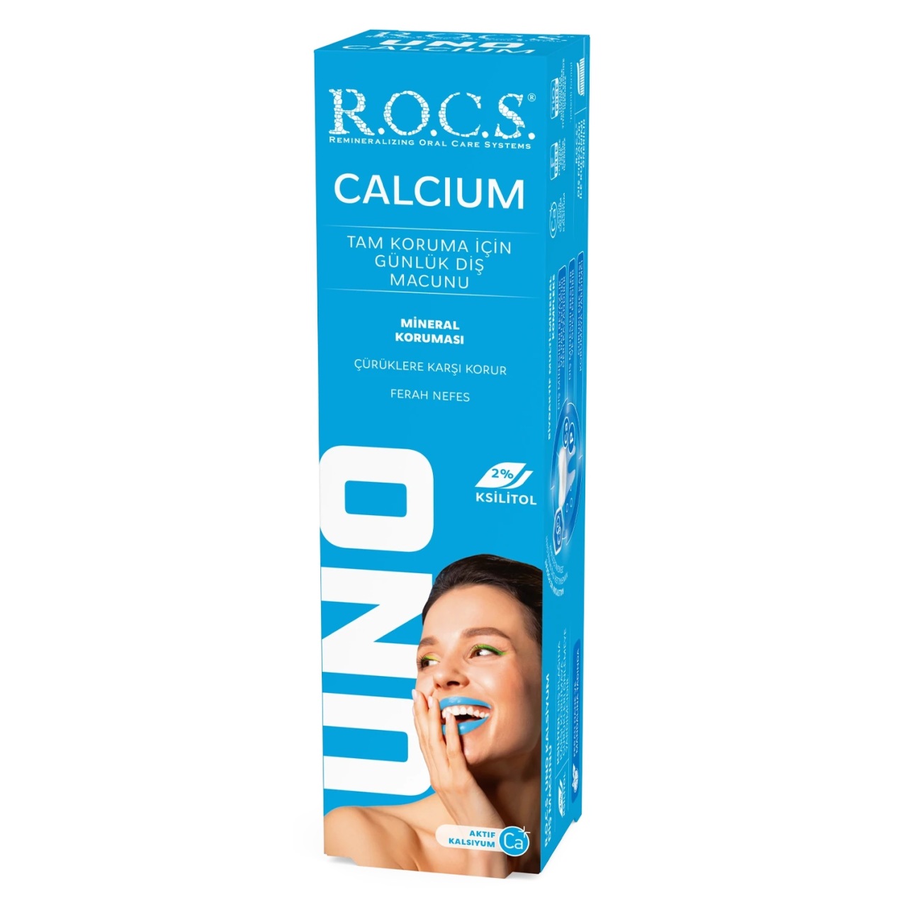 R.O.C.S.Uno Kalsiyum Tam Koruma Diş Macunu 60 ml - 1