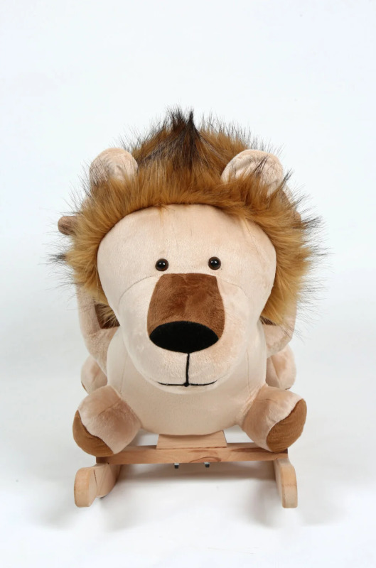 Safeline Bebe Peluş Ahşap Sallanır Oyuncak Aslan - 2