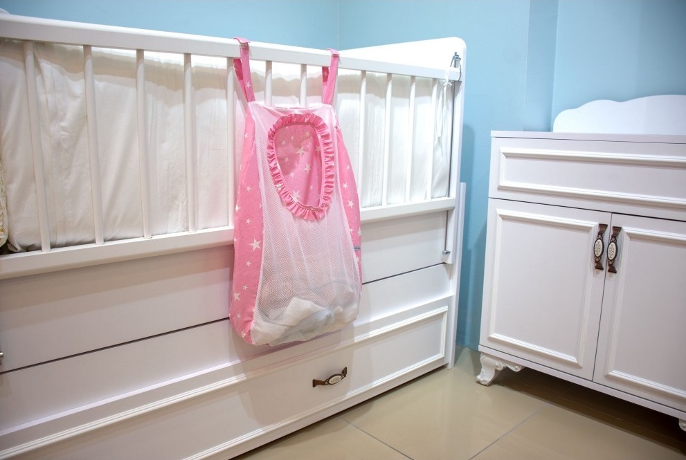 حقيبة غسيل الملابس المتسخة Sevi Bebe ART-83 Pink Star - 5