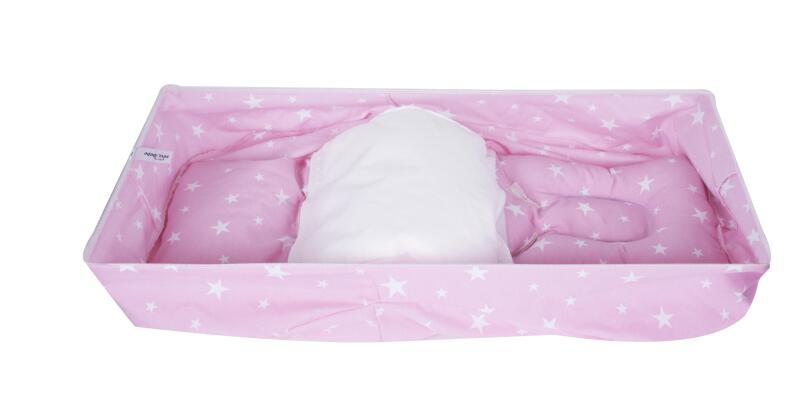 Sevi Bebe Bel Destekli Ana Kucağı Örtüsü ART-61 Pembe Yıldız - 2