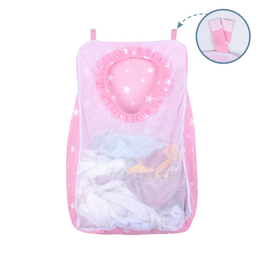Sevi Bebe Kirli Çamaşır Torbası ART-83 Pembe Yıldız - 2
