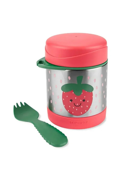 ترمس سكيب هوب زوو من الفولاذ المقاوم للصدأ 325 مل بنكهة الفراولة - 2