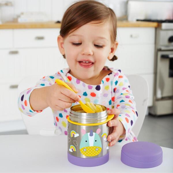 ترمس سكيب هوب زوو من الفولاذ المقاوم للصدأ 325 مل يونيكورن - 3