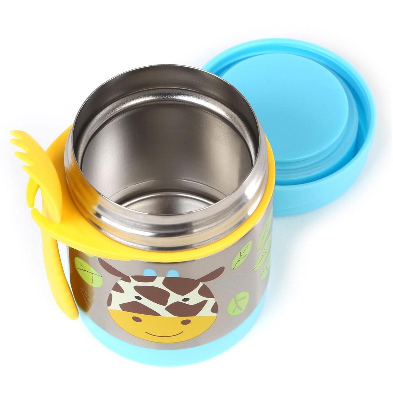 ترمس سكيب هوب زوو من الفولاذ المقاوم للصدأ 325 مل على شكل زرافة - 3