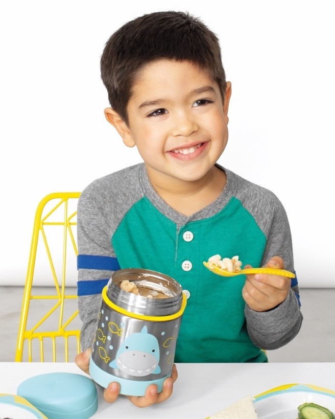 Skip Hop Zoo Paslanmaz Çelik Termos 325 ml Köpek Balığı - 4