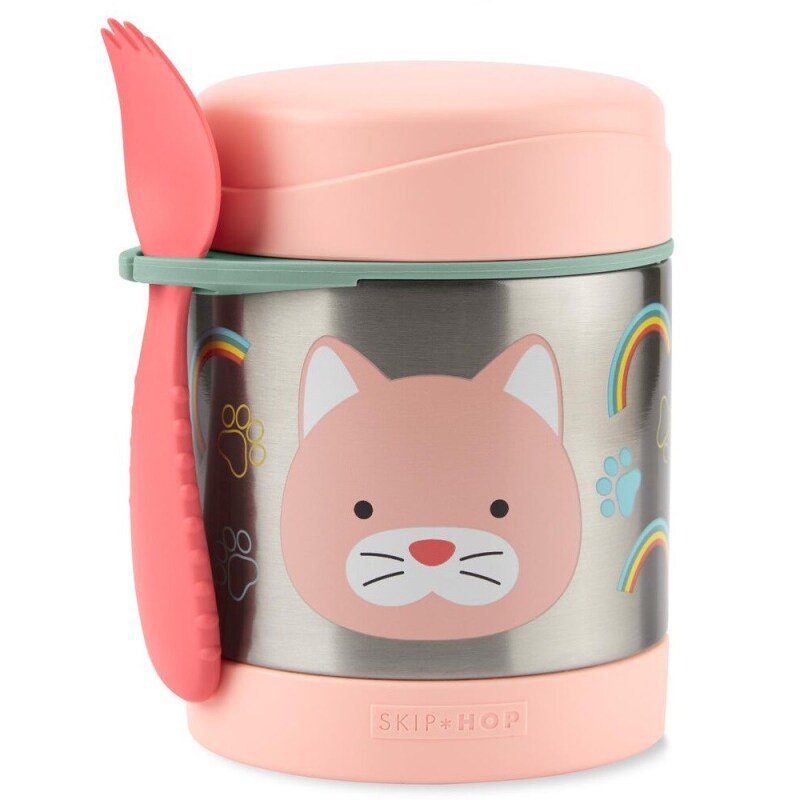 Skip Hop Zoo Paslanmaz Çelik Termos 325 ml Kedi - 1