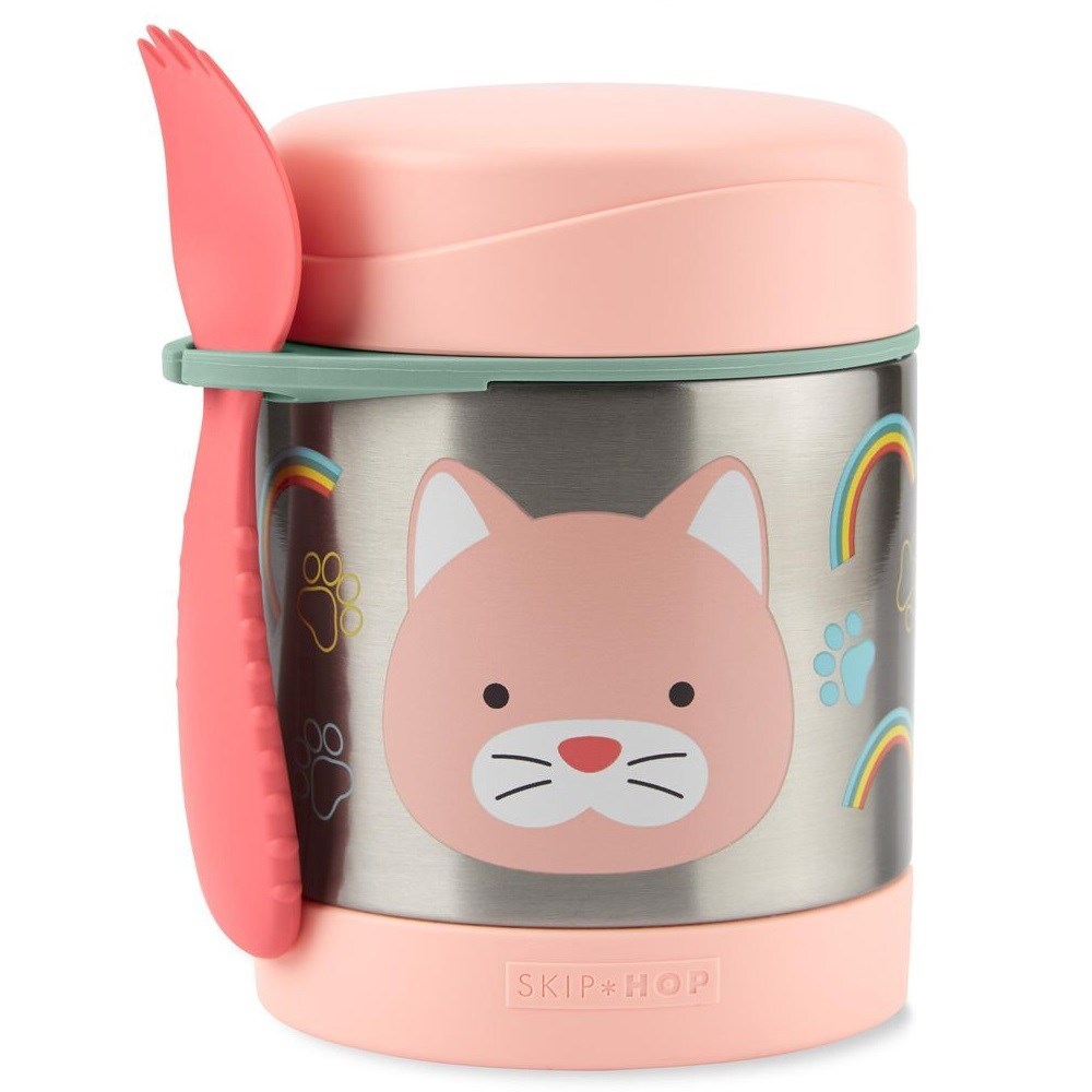 Skip Hop Zoo Paslanmaz Çelik Termos 325 ml Kedi - 1