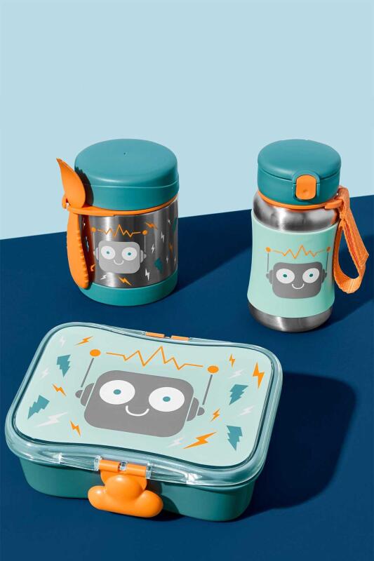 Skip Hop Zoo Paslanmaz Çelik Termos 325 ml Robot - 4