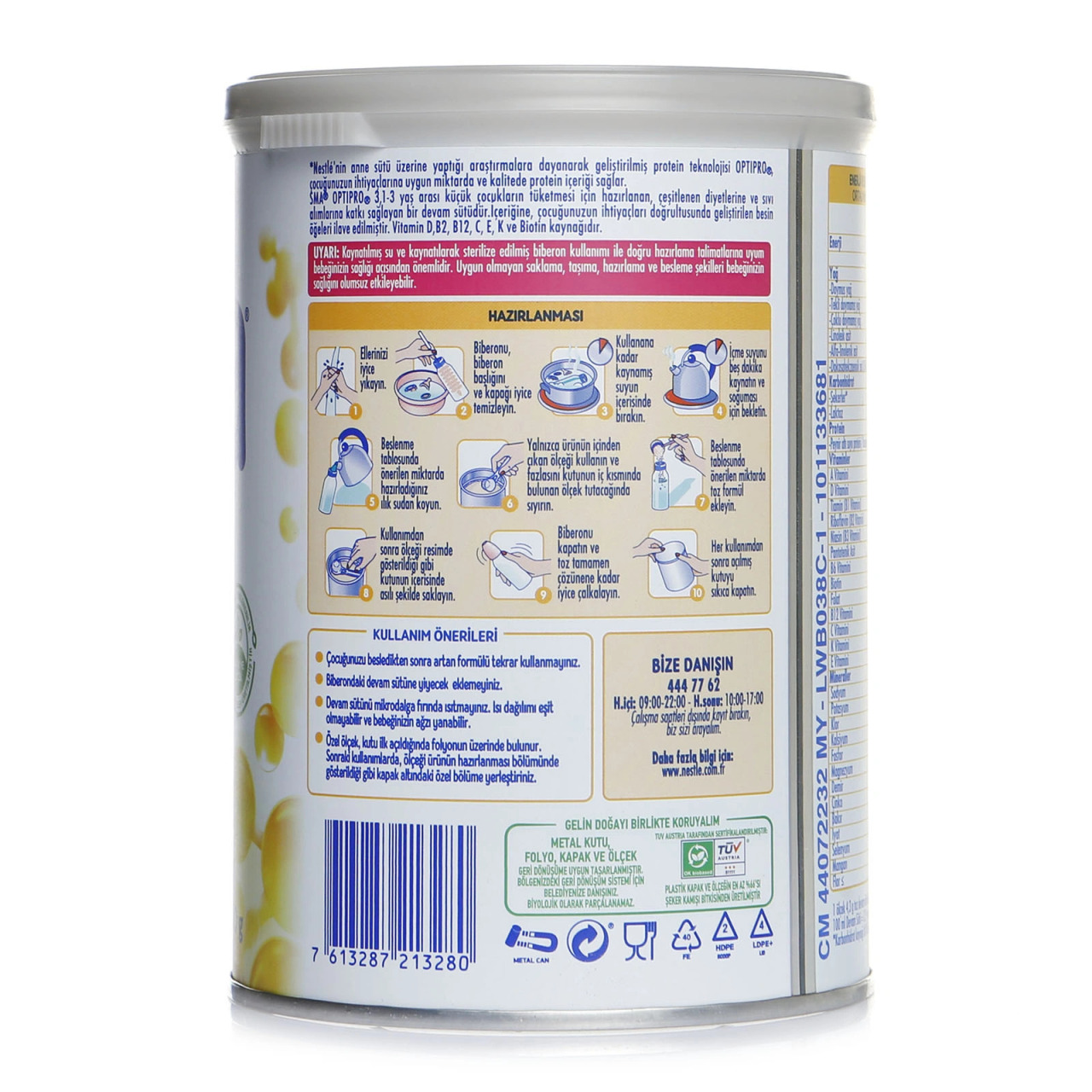 SMA Optipro Probiyotik 3 Bebek Devam Sütü 1-3 Yaş 400 Gr - 5