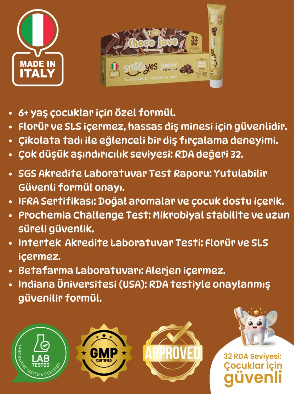 Smileyes Junior Diş Macunu 6+ Yaş 50 ml Choco Love - 5