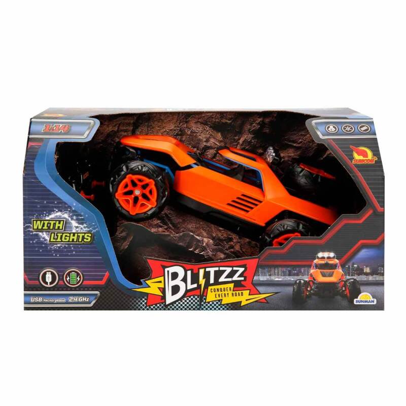 Sunman 1:14 Suncon Blitzz USB Şarjlı Işıklı Uzaktan Kumandalı Araba - 2