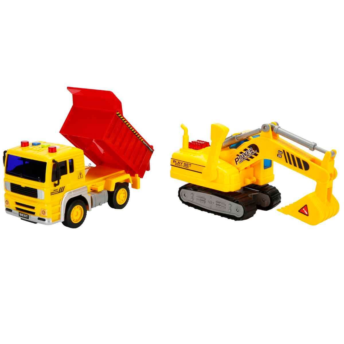 Sunman 1:20 Maxx Wheels Sesli ve Işıklı İnşaat Oyun Seti - 2