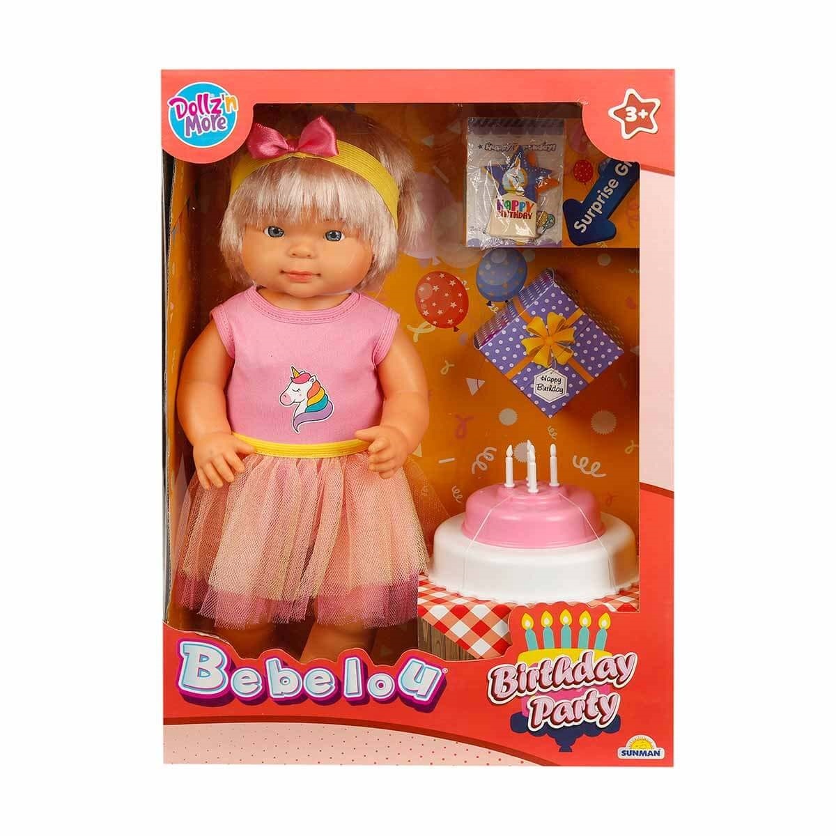 Sunman Bebelou Doğum Günü Bebeği 40 Cm - 9