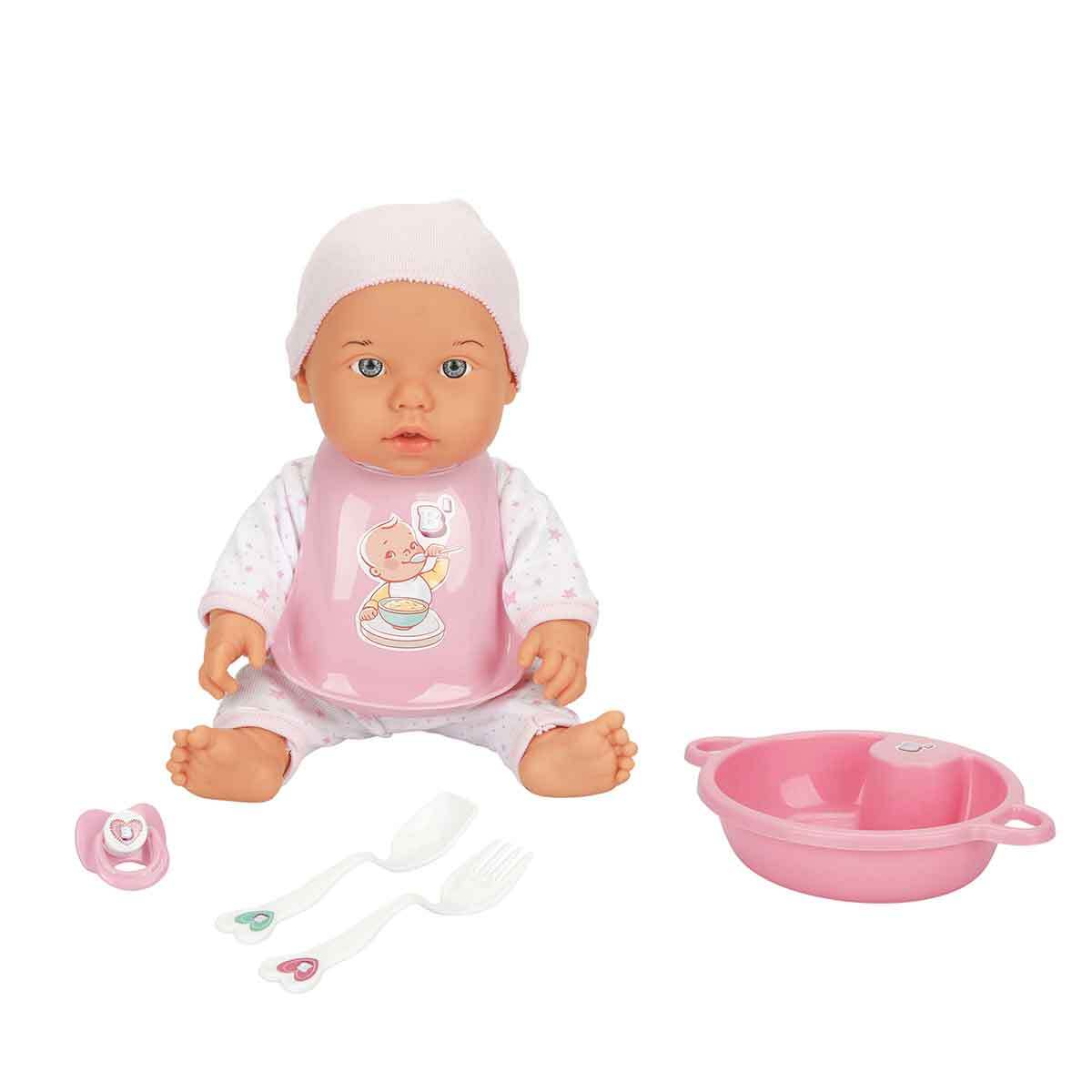 Sunman Bebelou Yemek Zamanı Sesli Bebek Seti 35 Cm 30021 - 3