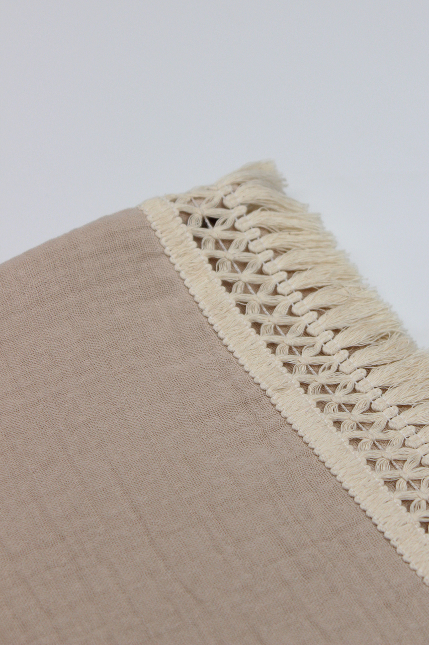 Bistyle Organik Müslin 80x90 Fistolu Battaniye 70112 Bej - 3