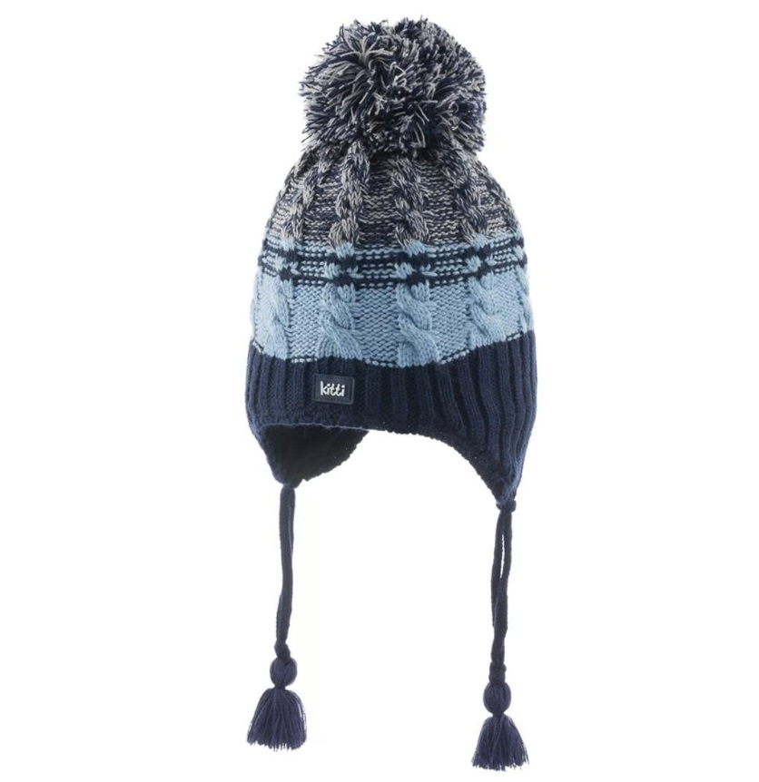 Kitti Bebe Erkek Kulaklı Bere (1-4 Yaş) K23120-06 Lacivert - 1