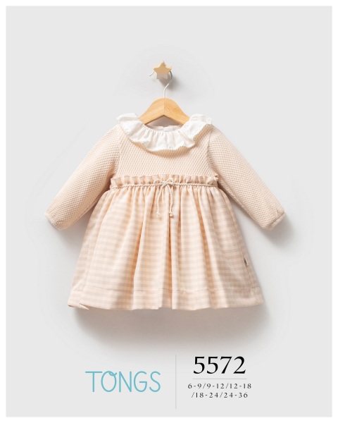 فستان تونغز بيبي كوليدج 5572 بودرة - Tongs Baby