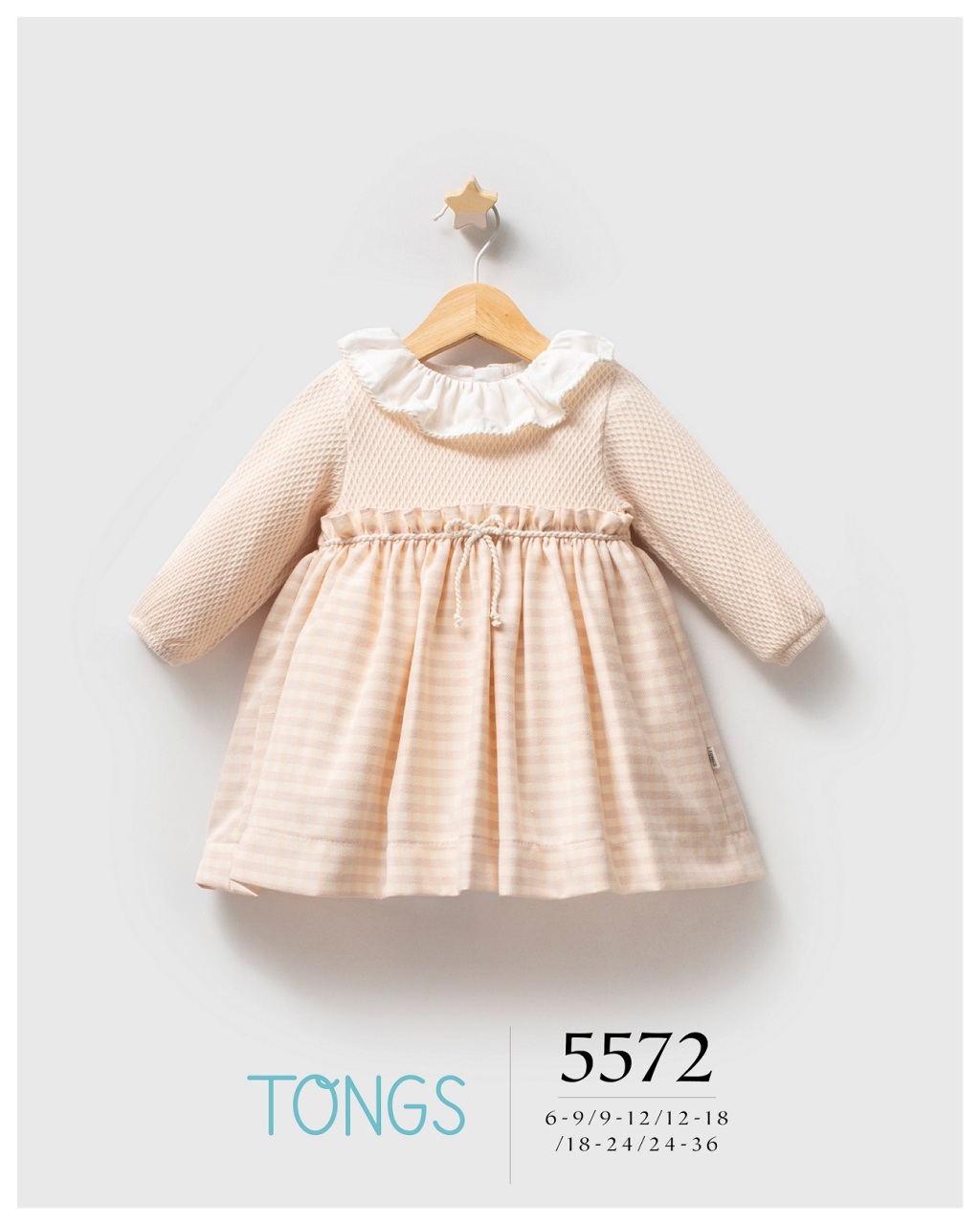 فستان تونغز بيبي كوليدج 5572 بودرة - 1