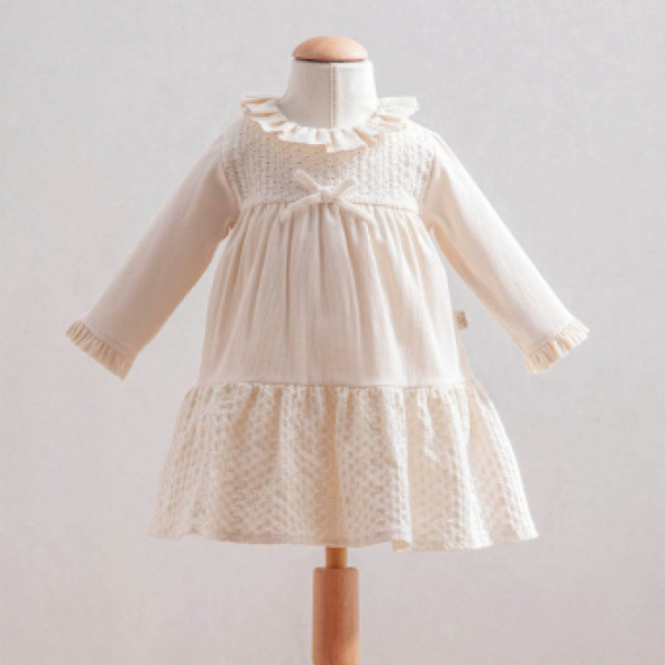 فستان أطفال تونغز 3885 بيج فاتح - Tongs Baby