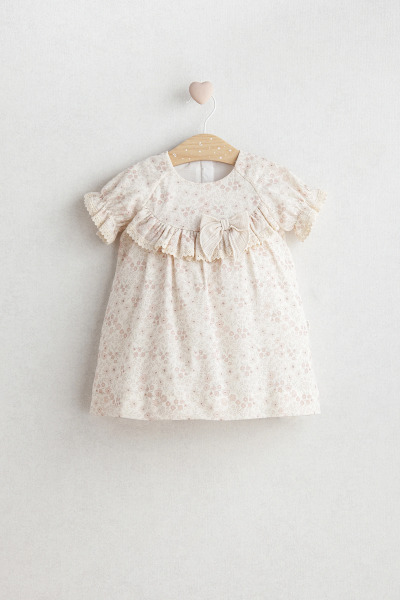 فستان تونغز بيبي المزهر 5502 بيج - Tongs Baby