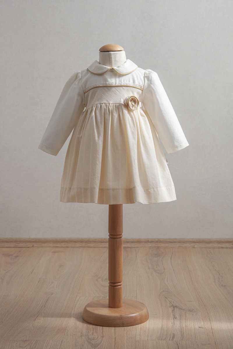 فستان تونغ بيبي 3917 أصفر فاتح - 1