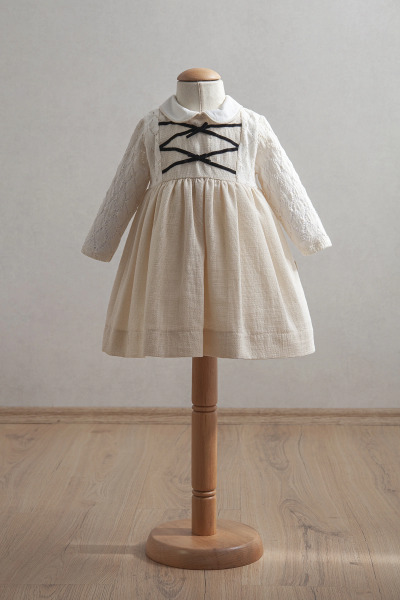 فستان تونغ بيبي بيبي 3903 بيج فاتح - Tongs Baby