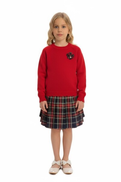 فستان بناتي من عمر 3 إلى 12 سنة 4055 - Top Teens